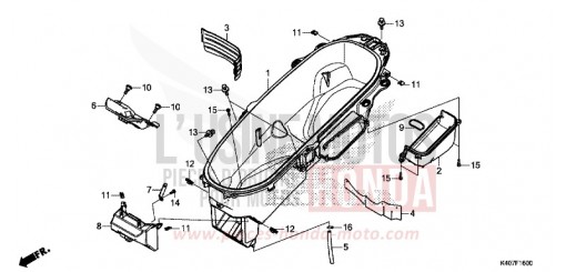 LUGGAGE BOX (NSS125DF/ADF/ADH) NSS125ADF de 2015